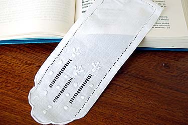 Hemstitch Bookmarks with Polka Dots. Style # 003